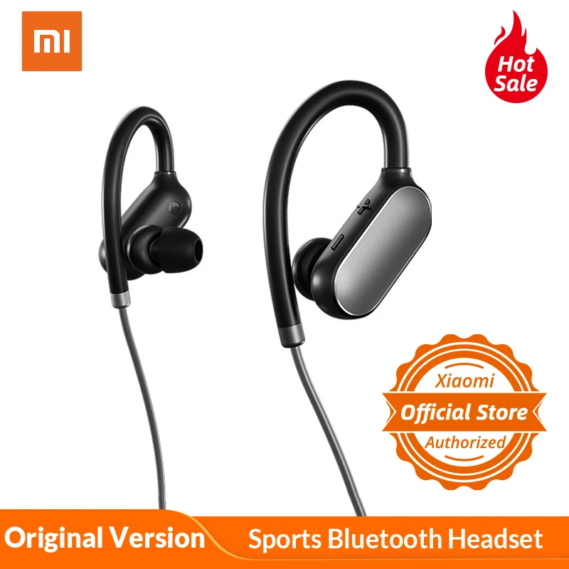 Оригинальные спортивные Bluetooth наушники Xiaomi Mi 4 1 музыкальные с микрофоном IPX4
