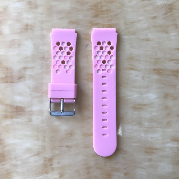 Pink and white Ремешок для часов для смарт-часов, Детские Смарт-браслеты, замена силиконовых наручных ремней для Q528 M05 Y21 Y21S - Цвет: Pink and white