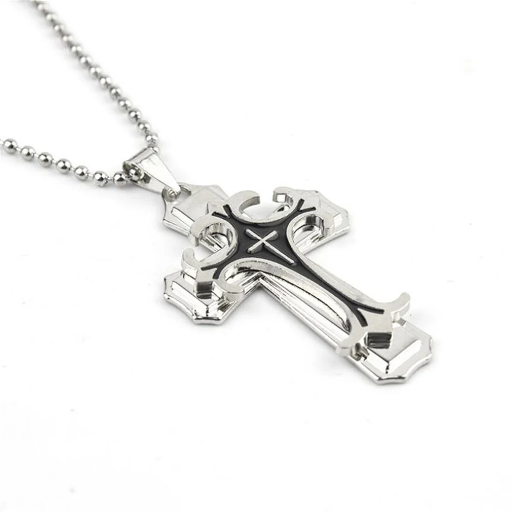 

New Fashion Trend Hip-hop Punk Necklace Three-layer Cross High-end Mens Jewelry Party Banquet Jewelry Wholesale