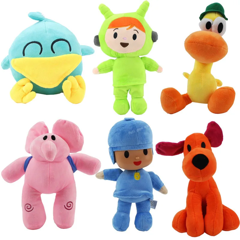 Мультфильм Аниме Pocoyo Мягкие животные плюшевые игрушки Elly PATO FRED LOULA Сонная Птица