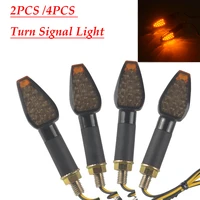 4pcs2pcs motorcycle turn signal smoke lens led amber indicator light blinker motorbike universal light indicators accessories