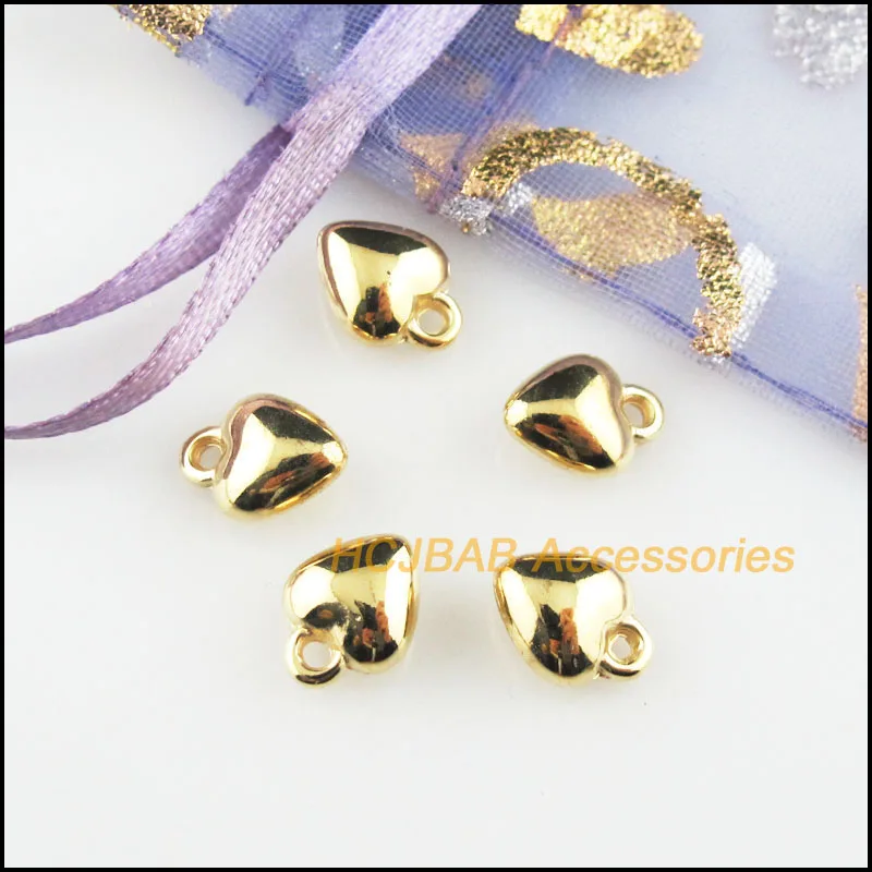 120 шт. подвески в виде сердечек 8 х10 мм|Шармы| |