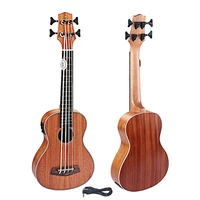 30 inch electric ukulele bass eq sapele retro closed button four strings electric guitar instrument