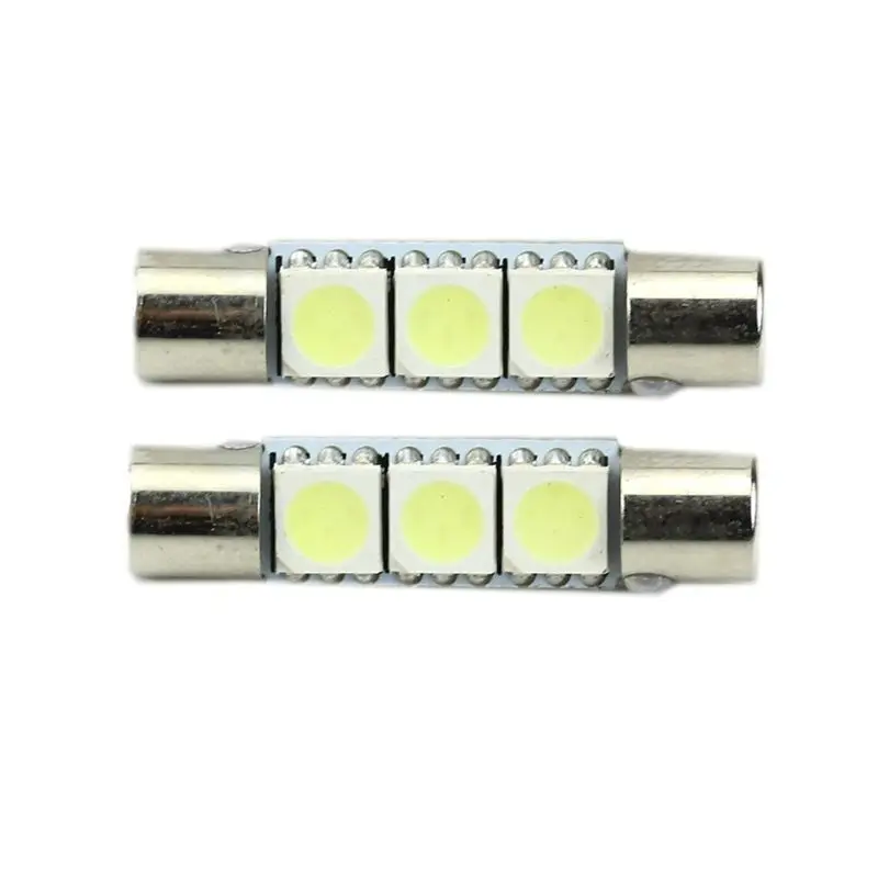 1 шт. Белая светодиодная лампа T6 5050 31 мм 3 SMD для автомобиля солнцезащитный козырек