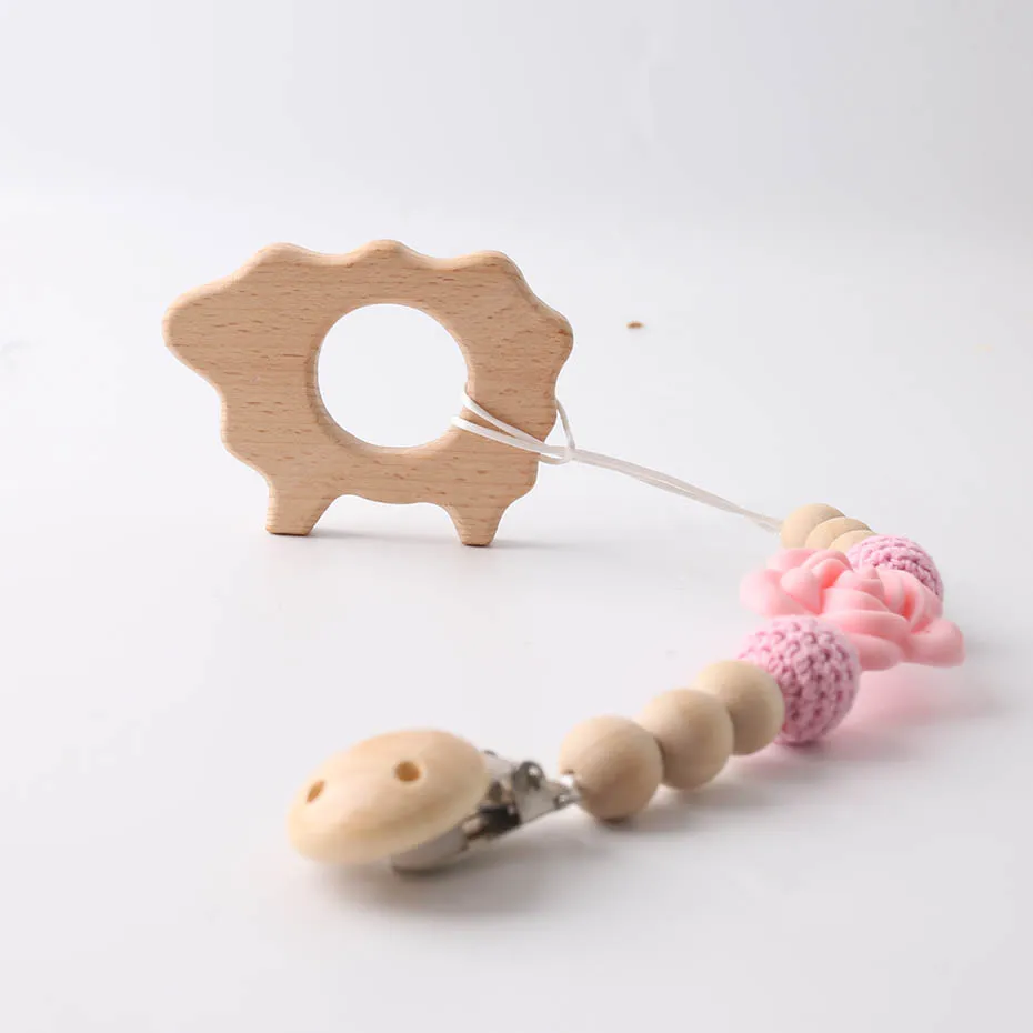 Mamihome 20 шт. детский деревянный Прорезыватель для зубов подвеска Соска из бука без