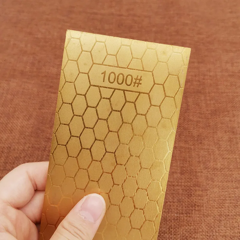 Алмазный двусторонний титановый нож 400 1000 необработанный точильный камень
