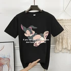 Забавная летняя футболка женская забавная футболка с изображением спящего кролика, Короткие футболки для Хэллоуина, женские Camisetas Verano Mujer 2020