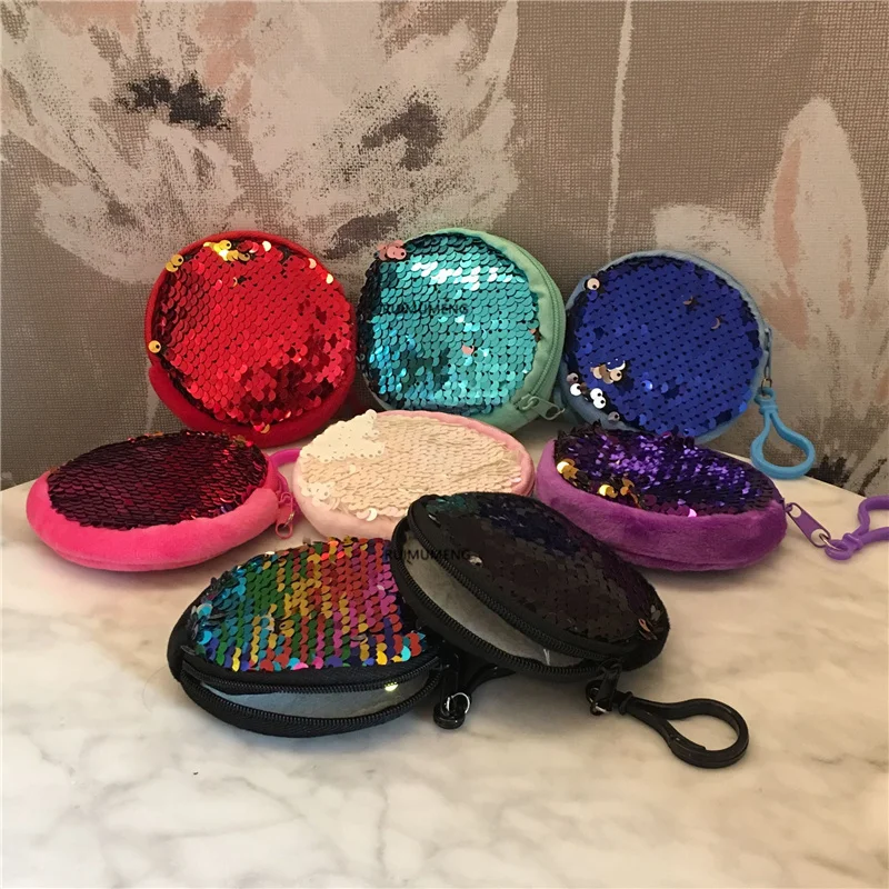 Милый красочный яркий цвет-миниатюрный Кошелек для монет плюшевый сумочка
