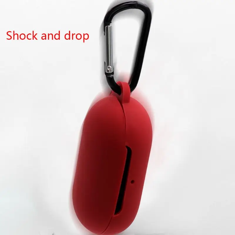 

Silicone Protective Case Soft Cover Sleeve Protector with Carabiner for Sam-sung Ga-laxy Buds/Buds+ Bluetooth Earphone