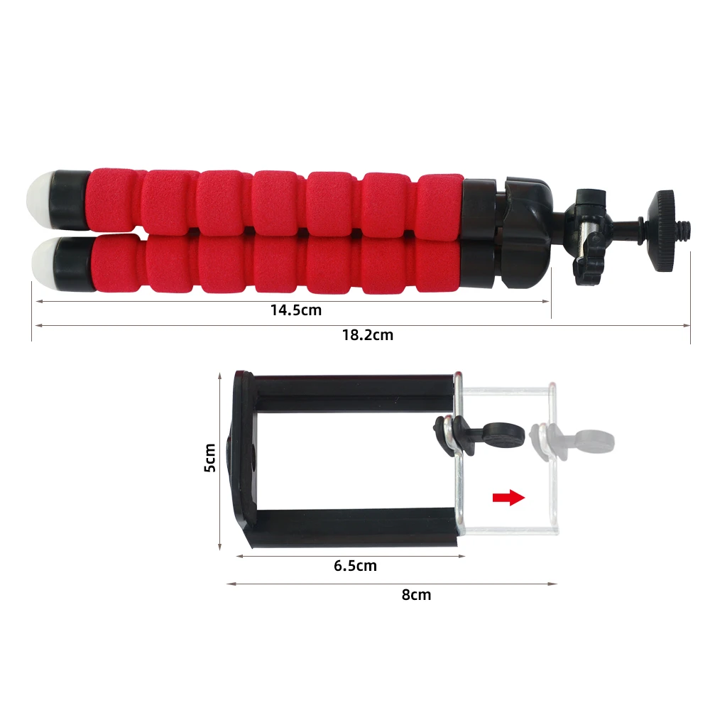 tripod for phone mini tripod flexible sponge octopus for mobile phone stand holder selfie clip portable smartphone camera tripod free global shipping