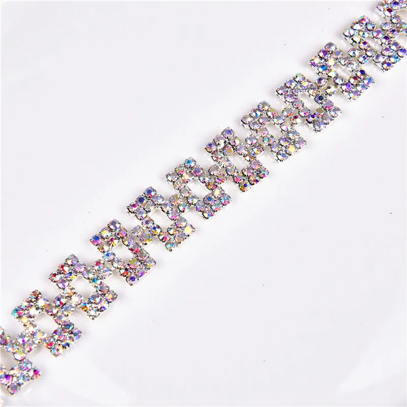 style 10 2cm wide bling 1 ярд/лот модная свадебная жемчужная отделка подвеска-кристалл металлическая цепочка для свадебного платья украшение на голову - Цвет: style 10 2cm wide
