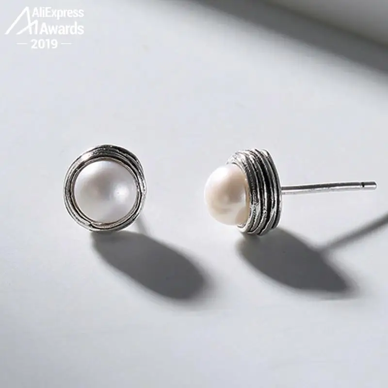 S925 Изящные антикварные серьги из стерлингового серебра 925 пробы Женские