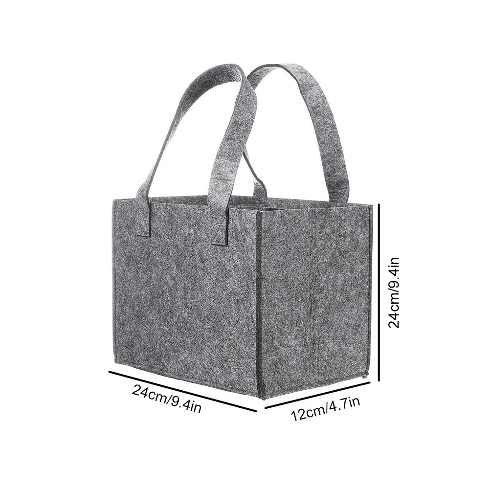 Модная фетровая сумка держатель для вина пивная бутылка многоразовая покупок с