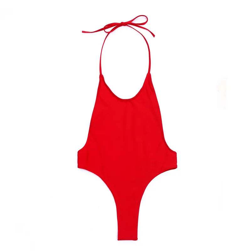 

2020 New European And American Solid Color Sexy Backless Bikini Hot Sale Ladies Swimsuit ZY002 1