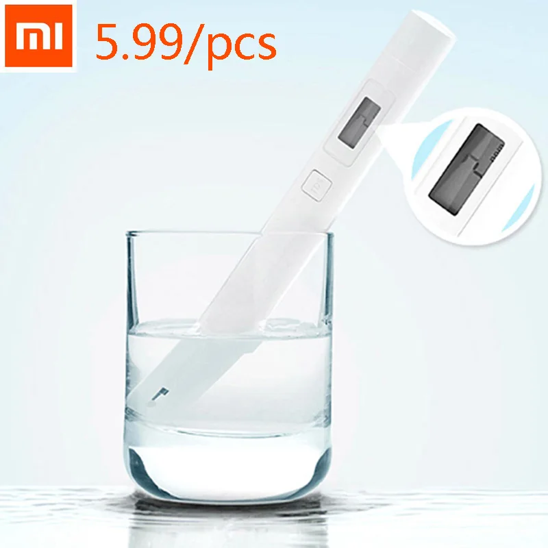 2 шт. Xiaomi TDS портативный измеритель обнаружения ручка цифровой фильтр для воды