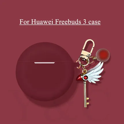 

For Huawei Freebuds 3 Case Silicone Street fashion luxurious Cover for Huawei Freebuds 3 Cases with Keychain