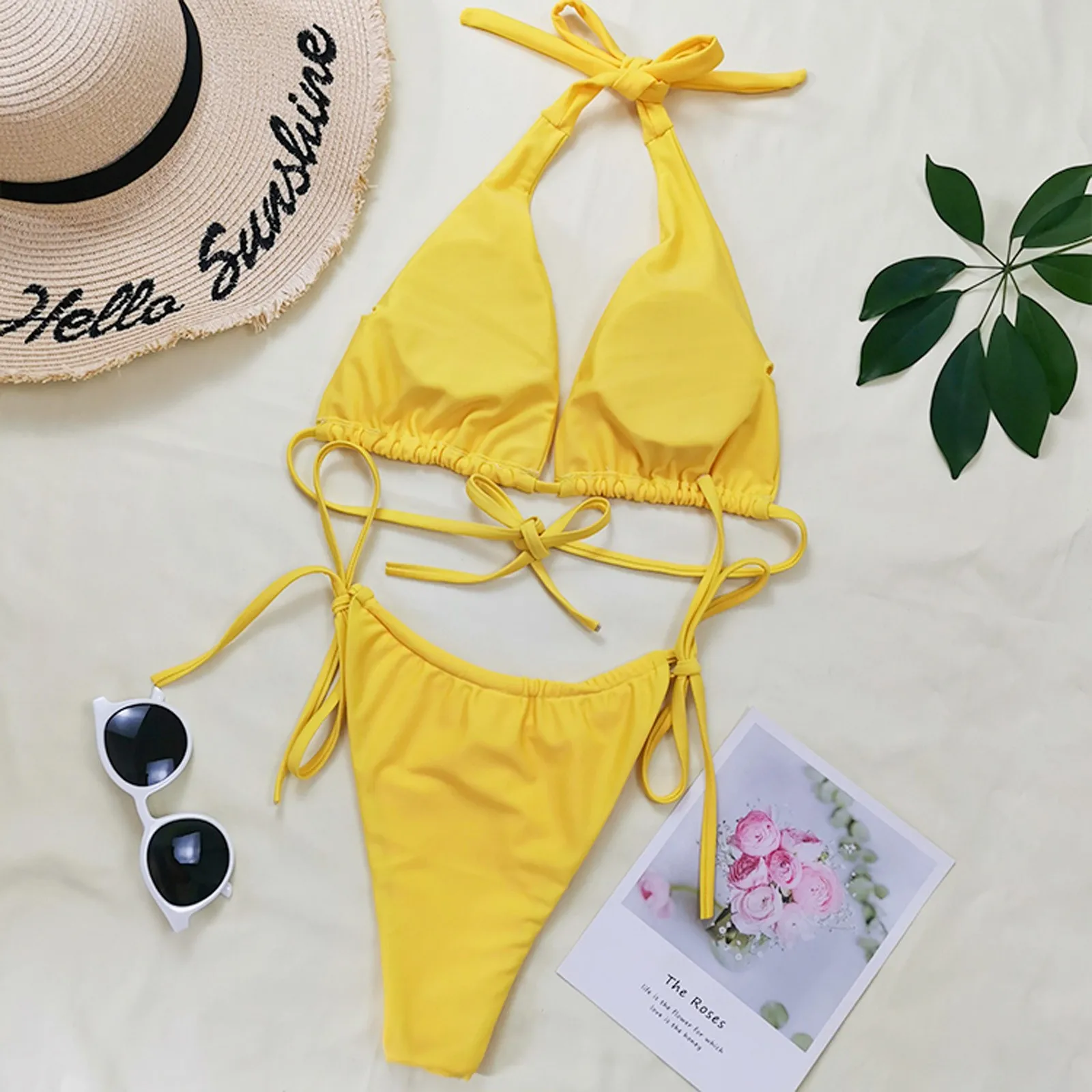 

Swimwear Women Thong Print Swimsuit Sexy Push Up Micro Bikinis Set Swimming Bathing Suit Women Beachwear Brazilian Bikini 2021