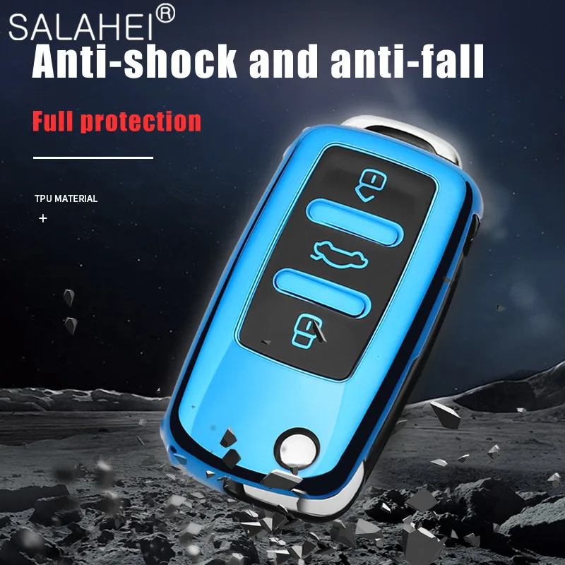

New Arrival TPU Car Key Case Full Cover For VW Volkswagen Polo Golf Passat Beetle Caddy T5 Up Eos Tiguan SkodaA5 SEAT Leon Altea