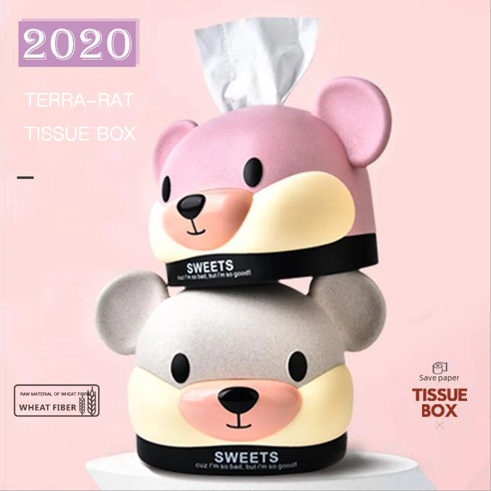 Креативная коробка для салфеток Настольный диспенсер держатель милый