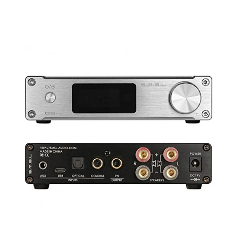 SMSL Q5 PRO 45 Вт* 2 192 кГц/24 бит чистый цифровой усилитель мощности с пультом дистанционного управления