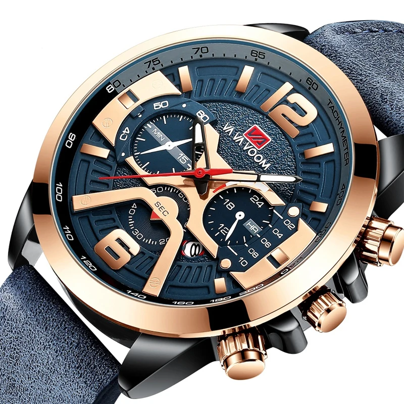 

Часы наручные мужские кварцевые, водонепроницаемые аналоговые спортивные в стиле милитари, с датой