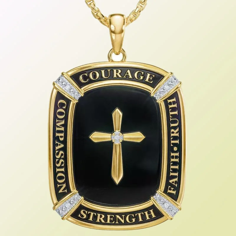 Ожерелье с крестом женское ювелирное изделие в эстетическом стиле Хороший