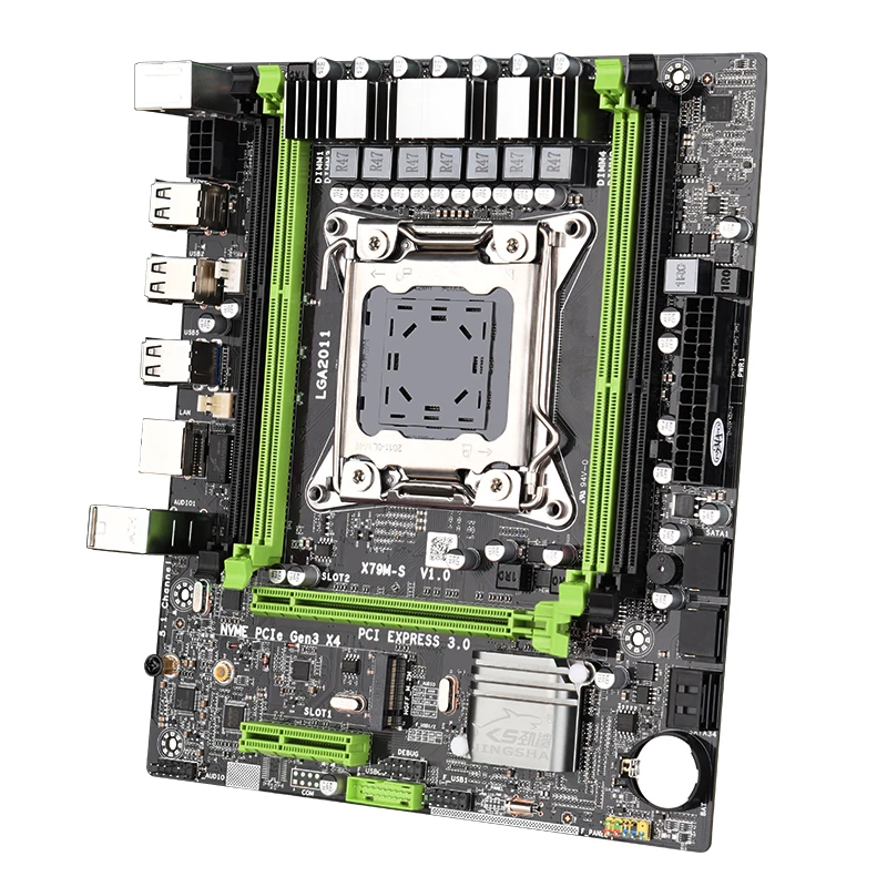 Комплект материнской платы X79 LGA2011 E5 2630 v2 CPU 4 шт. x ГБ = 16 DDR3 память ECC REG HD6770 1