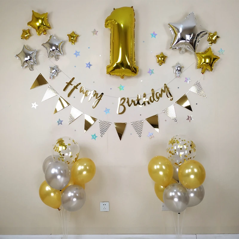 41 шт. украшение для дня рождения мальчика | Дом и сад