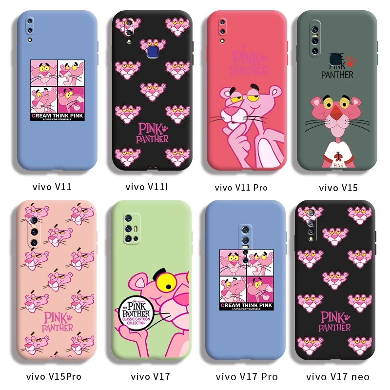 

For vivo V11 V11I V11 Pro V15 V15Pro V17 Pro V17 neo casing with lovely Cheetah pattern Back Cover Anti falling silica gel case