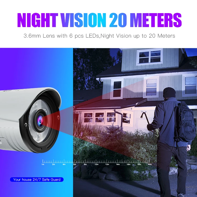 Wanscam K22 HD 1080P 2.0MP Беспроводная ip-камера безопасности Водонепроницаемая камера ночного видения IR-CUT камера наблюдения H.264 цилиндрическая камера