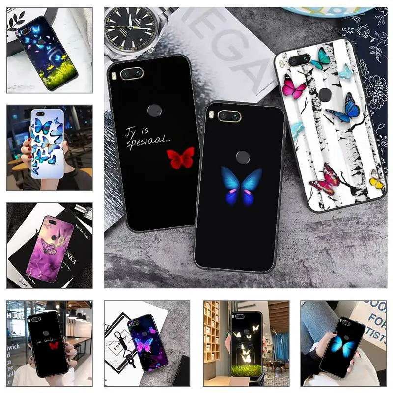 

Butterfly cute color Phone Case For Xiaomi Mi Redmi Note 8T 9T 9S 9A 10 7 8 9 Lite pro