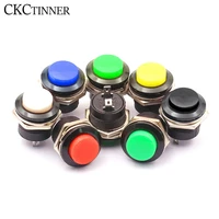 1 pcs r13 507 momentary spst no red round cap push button switch ac 6a125v 3a250v red black blue red yellow white