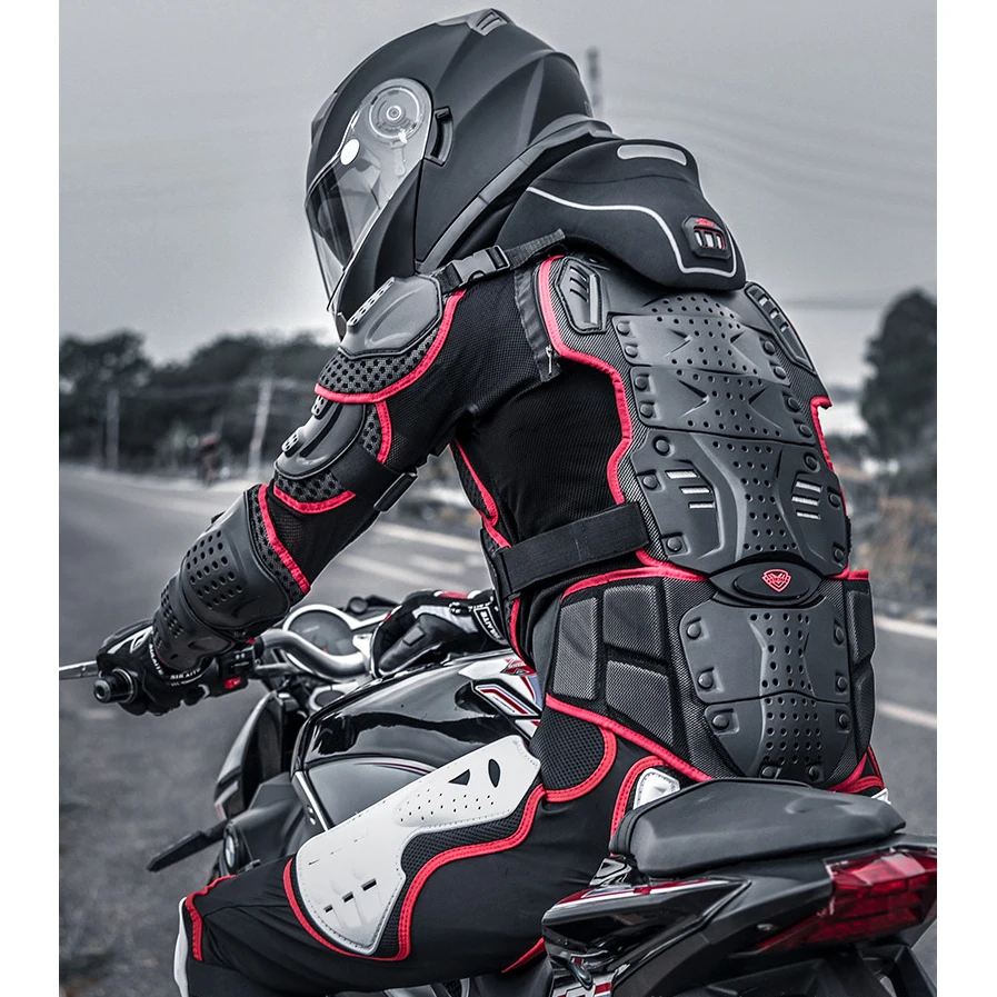 Motorcycle Body Armor Protection Moto Racing Protector Jacket Motocross with Neck | Автомобили и мотоциклы