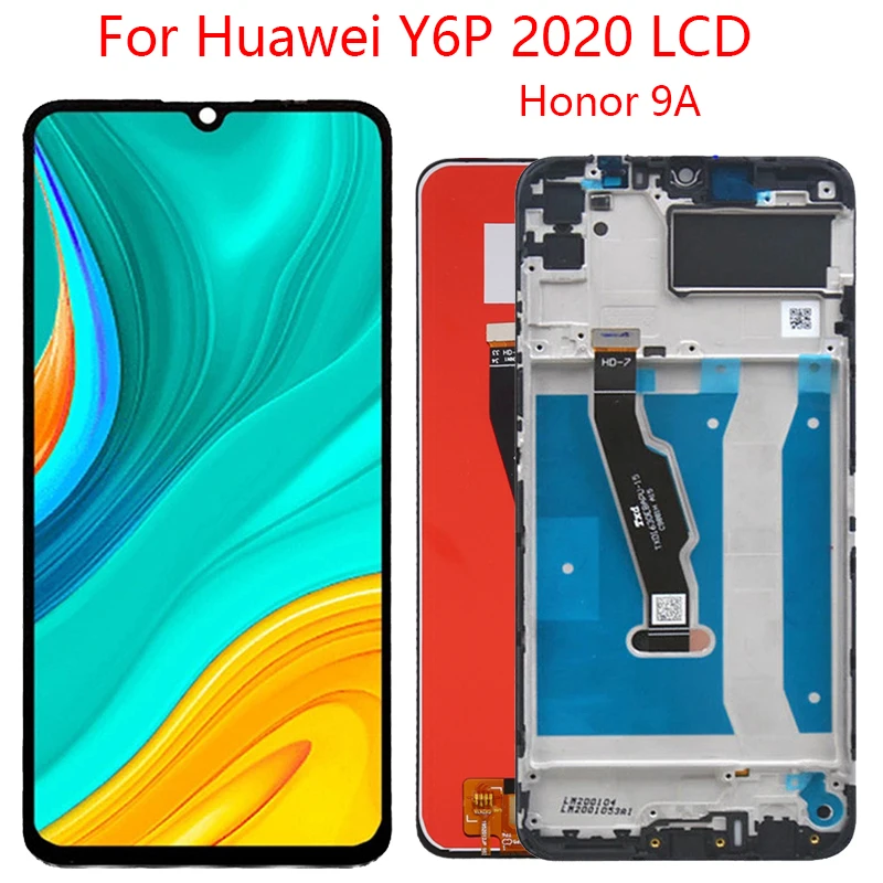 Для Huawei Honor 9A дисплей сенсорный экран для Huawei Y6P 2020 ЖК-дисплей с рамкой запасные части