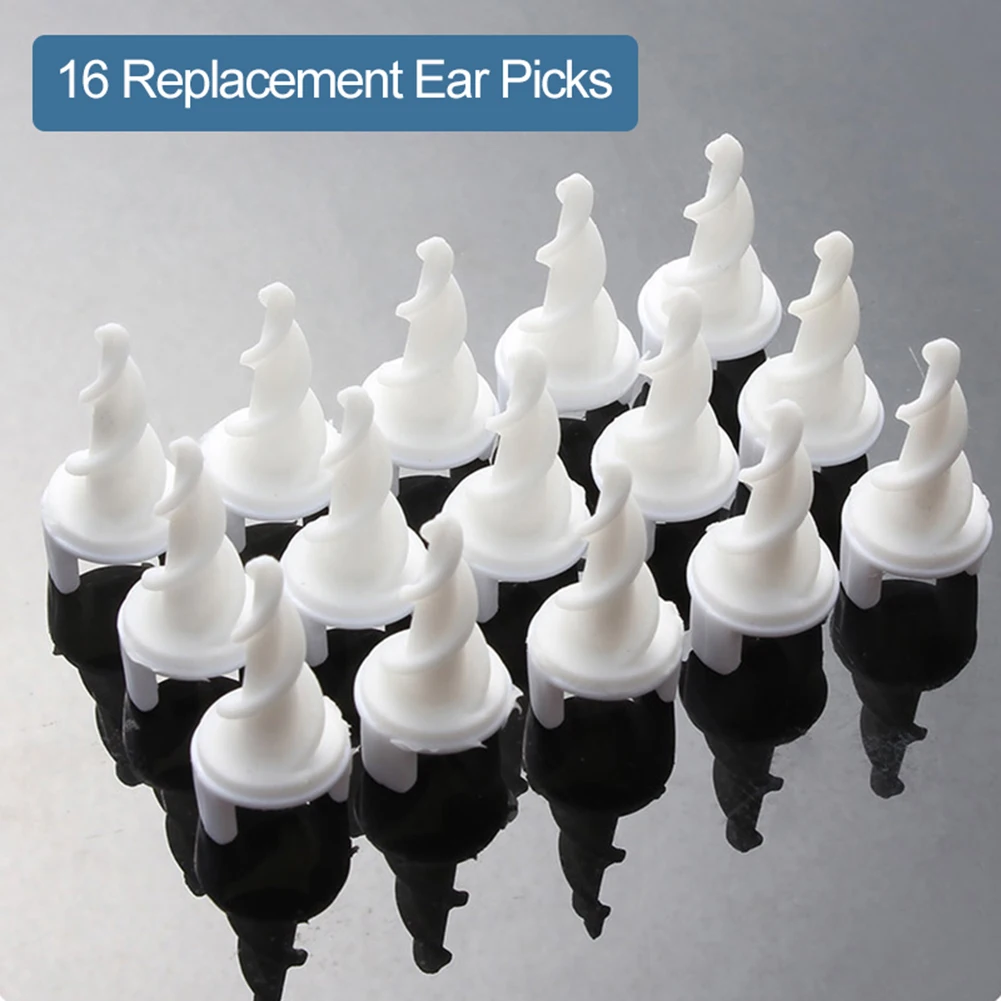 

Ear Wax Removal Kit Ear Cleaning Spiral Swab with 16 Soft Replacement Tips for Earwax Removing