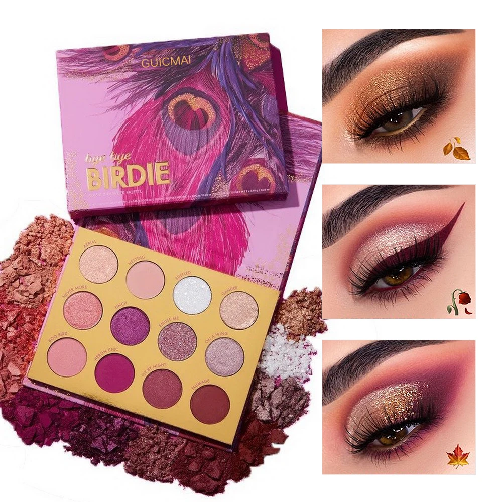 12 видов цветов новые модные матовые тени для век стойкий макияж водостойкие