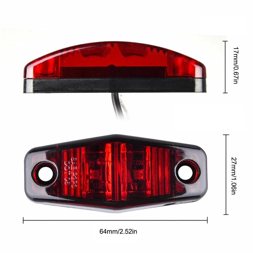 

10PCS Over 80" Truck Trailer Waterproof LED Light Kit Stop Turn Tail Side Marker Light Truck Tail Lights