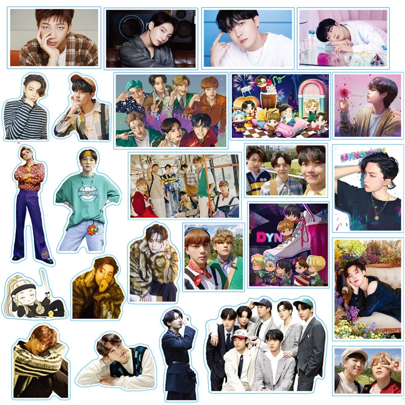 Pegatinas de Kpop Jimin Suga V Jin RM Jhope Jungkook, conjunto de 101 unidades/lote de pegatinas de Dynamic, juguete para regalo-3