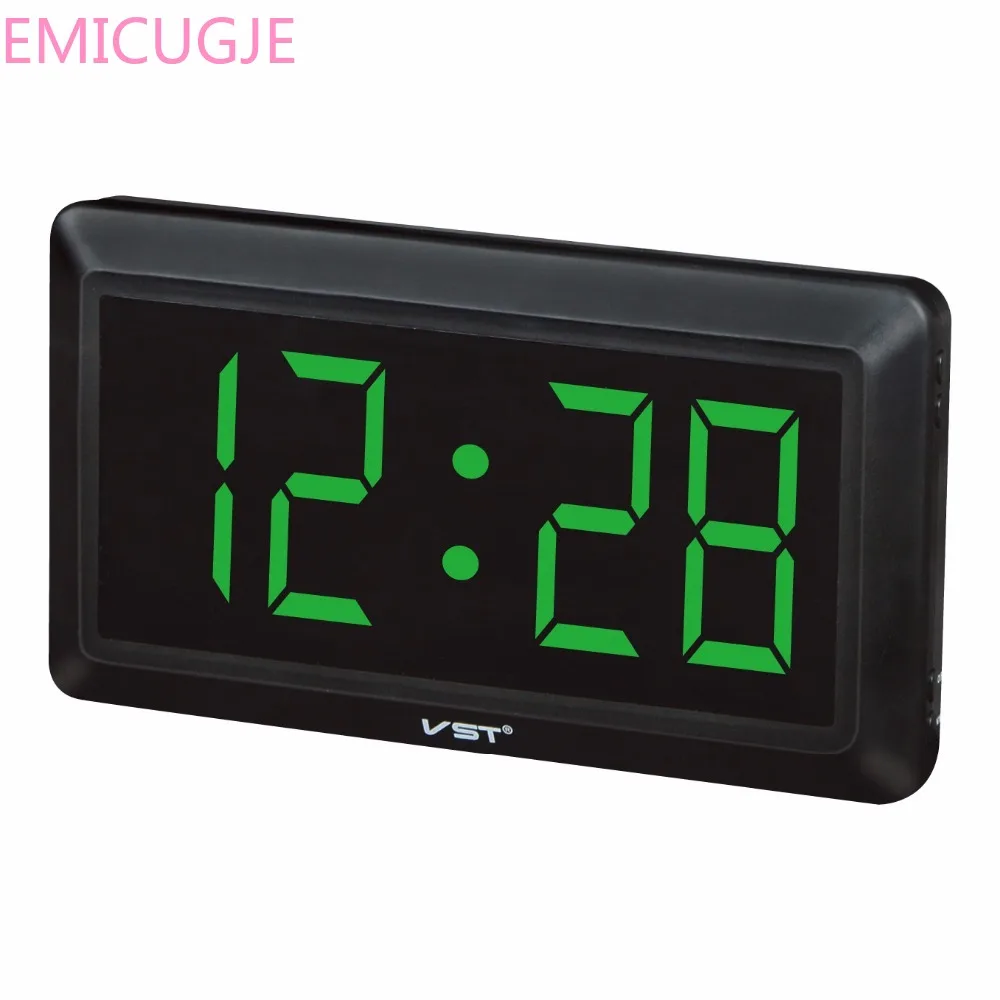 2017 13 дюймовые большие светодиодные настенные часы цифровые настольные