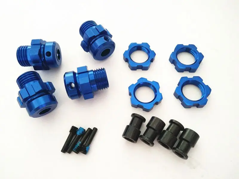 Расширить Алюминий 17 мм шестигранный колесо со ступицей набор адаптеров для 1/10