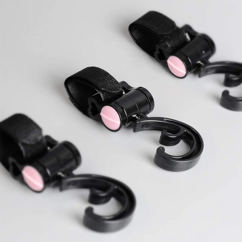 

8 Pcs Stroller Hook, Multipurpose Hooks, Baby Diaper Bags, Groceries, Clothing, Wallet Hangers, Accessories for Walking
