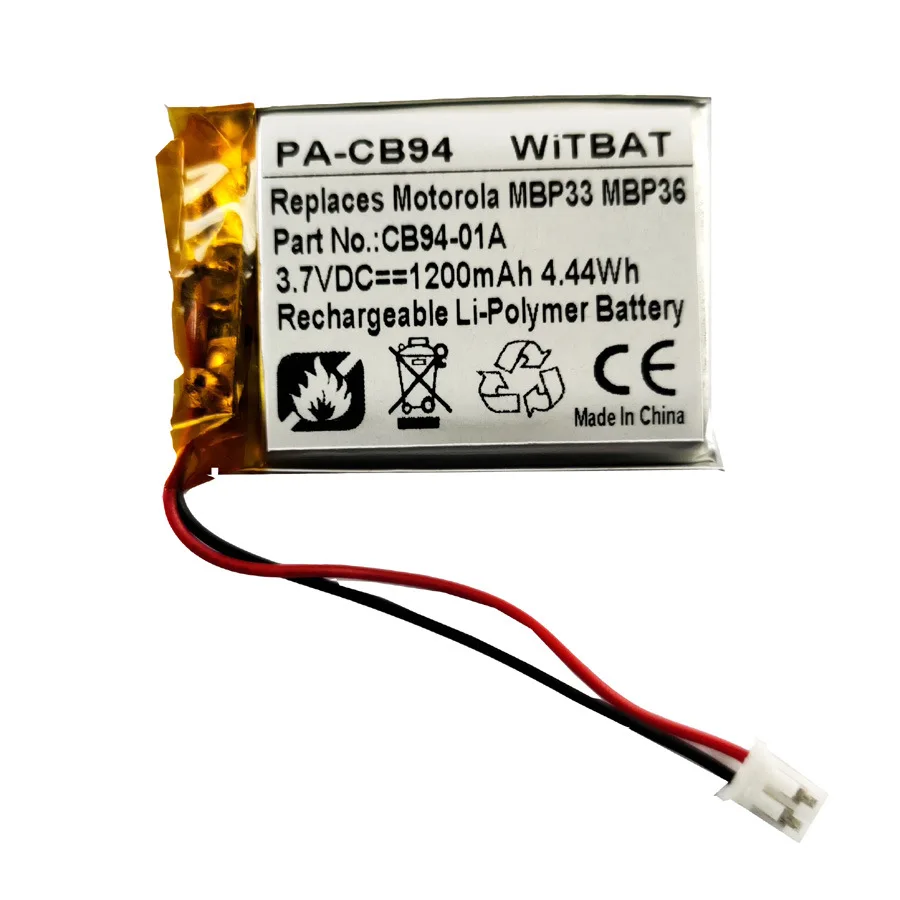 

1200mAh Battery for Motorola Sonic Play 100,TFL3X44AAA900,CB94-01A
