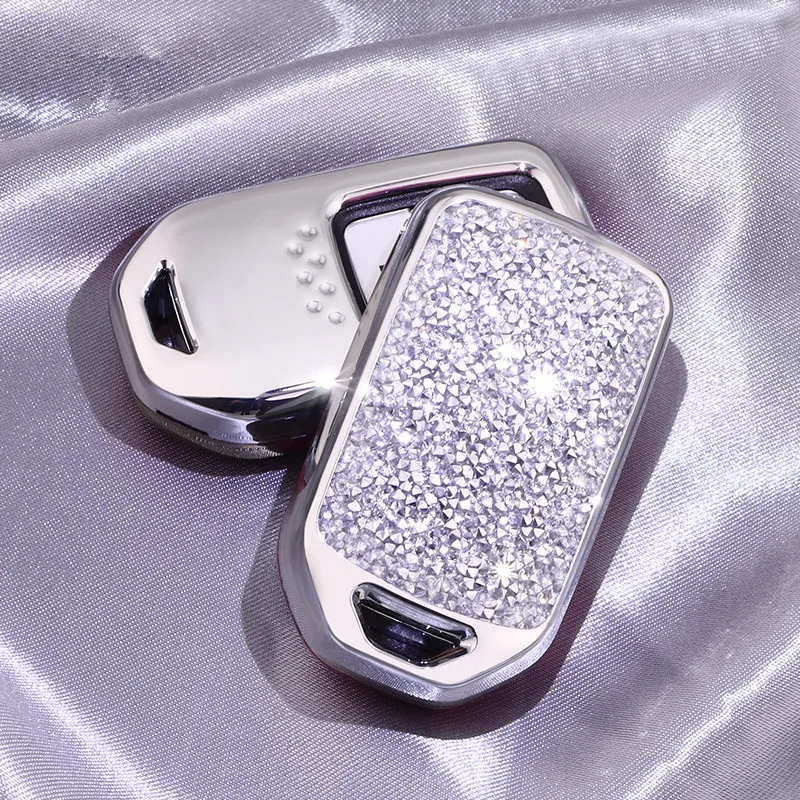 Чехол для ключей от автомобиля с кристаллами защитный чехол держатель Honda Vezel city