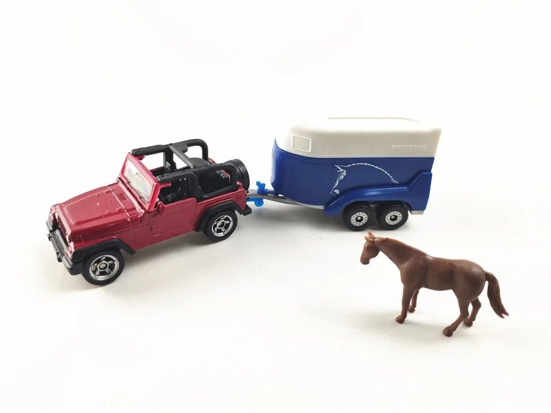

tractor, horse carrier, alloy car model
