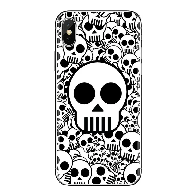 For Xiaomi Redmi 4 3 3S Pro Mi3 Mi4 Mi4i Mi4C Mi5 Mi5S Mi Max Note 2 Soft Transparent Shell Covers Textures Skull Pattern |