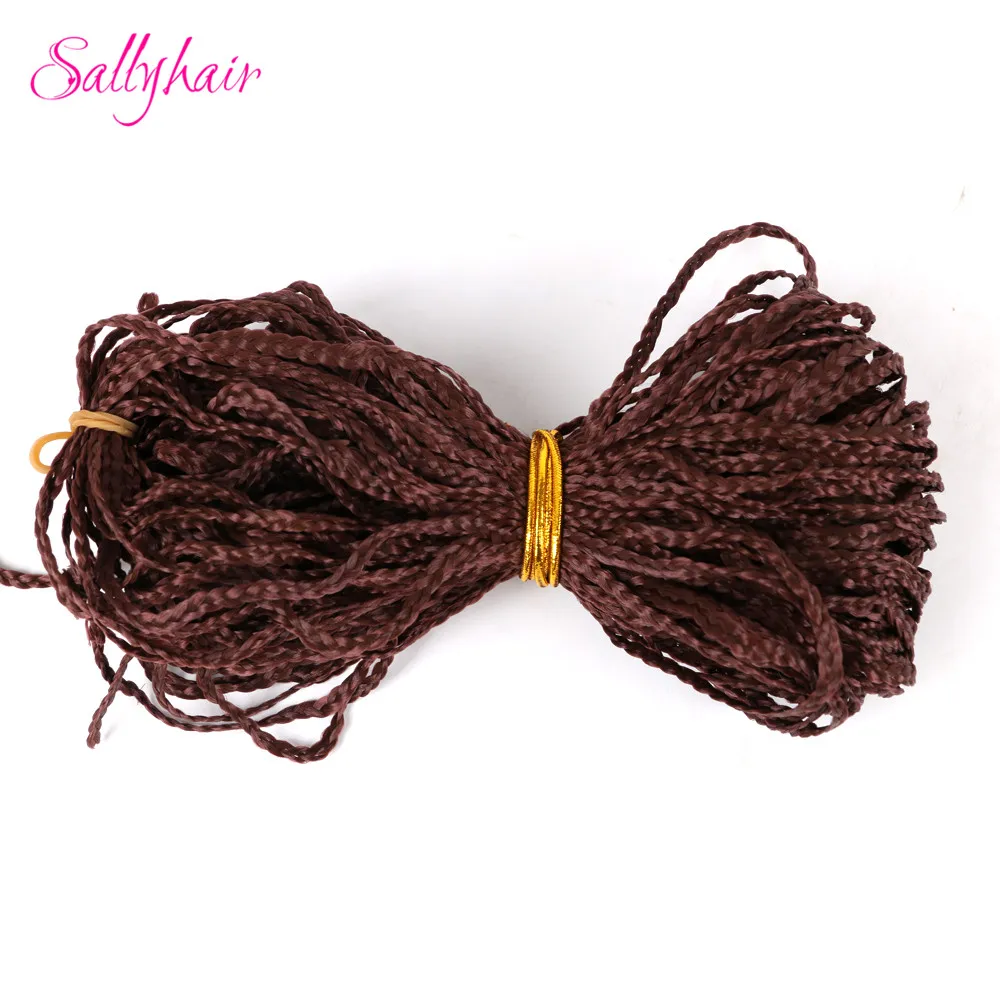 Sallyhair, Zizi, косички, вязанные крючком, коробка, косички, цветные синтетические волосы для наращивания, жук, серый блонд, вязанные волосы, 48 прядей/упаковка