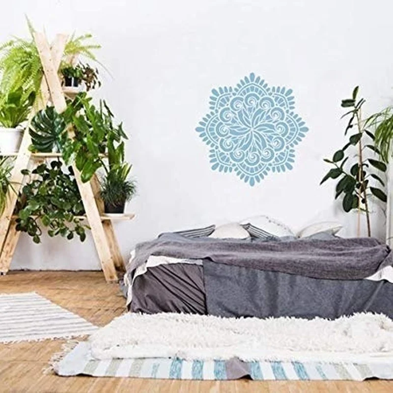 4 шт. большой размер многоразовый трафарет лазерная резка живопись шаблон для