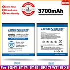 Аккумулятор LOSONCOER EP500 3700 мА  ч, для Sony Ericsson Xperia ST17I ST15I WT18I X8 U5I E15i wt18i wt19i U8 мобильный телефон