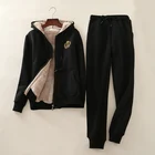 Новинка Зима 2021 толстый кашемировый свитшот с капюшоном из ягненка женская теплая свободная Спортивная одежда Повседневная бархатная куртка пальто