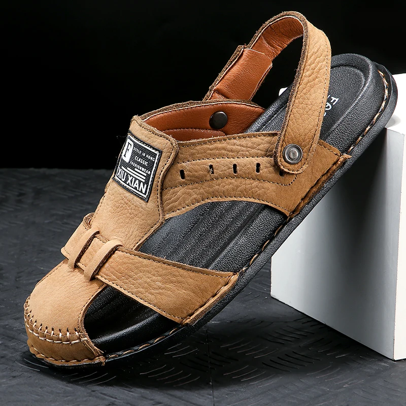 

hombre rubber masculino genuine sandali de sandalia rasteira shoes cuir zandalias sandalet transpirables piel erkek men ete for